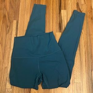 lululemon teal align leggings 28”